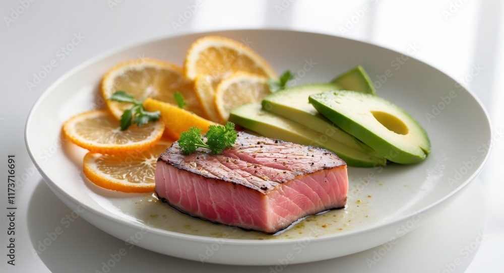 Gourmet Seared Tuna with Citrus and Avocado Gourmet Seared Tuna with Citrus and Avocado