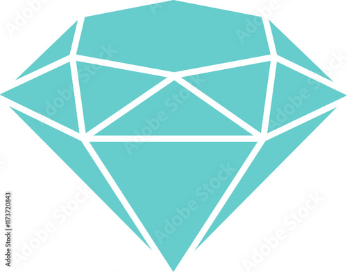 Diamond icon in flat. isolated on transparent background Different shapes sign and symbol graphic vector design for apps or website Abstract jewelry gemstones crystals Various forms logo