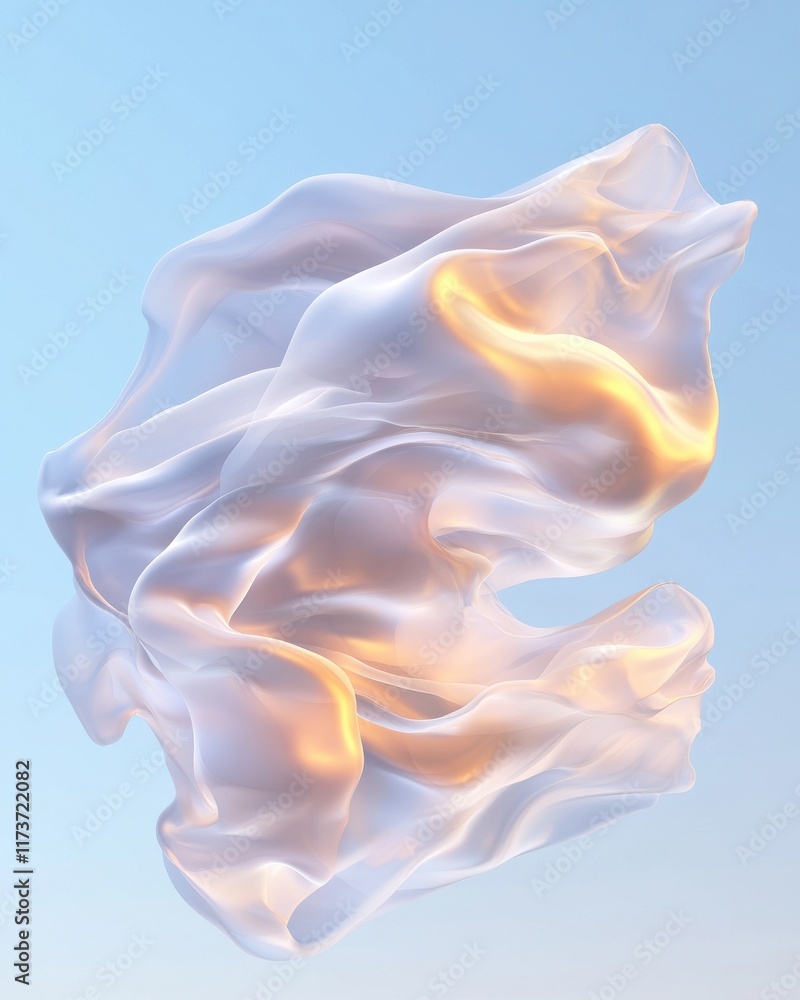 Obraz premium Digital abstract plasma field visuals creative art graphic design contemporary environment aerial viewpoint futuristic concept