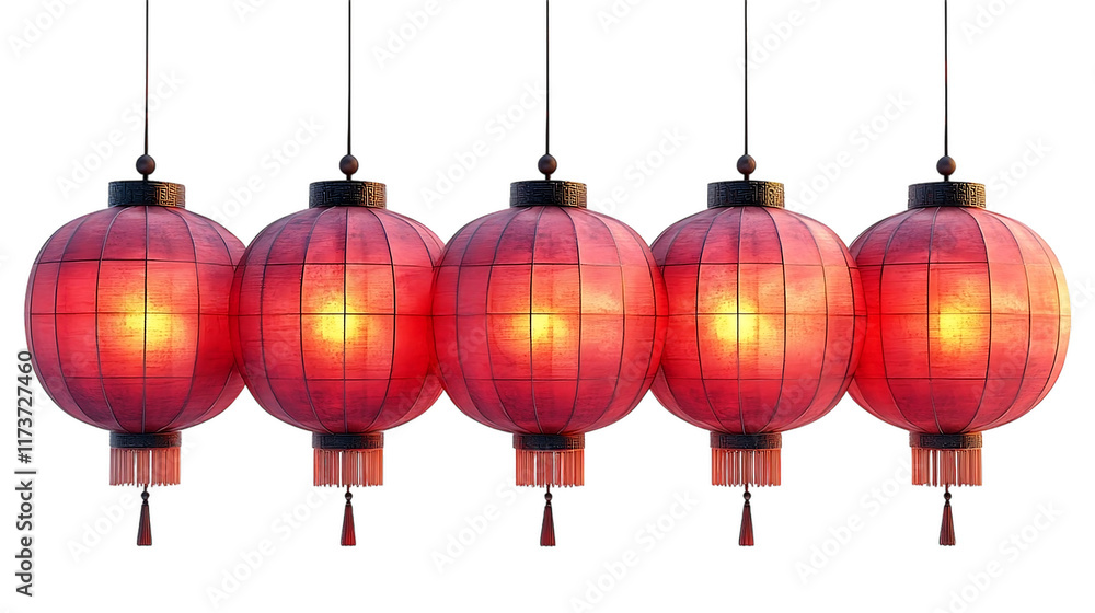 set of traditional red Chinese lantern isolated on transparent background png. decorative paper border frame stickers for Chinese lunar new year set of traditional red Chinese lantern isolated on transparent background png. decorative paper border frame stickers for Chinese lunar new year
