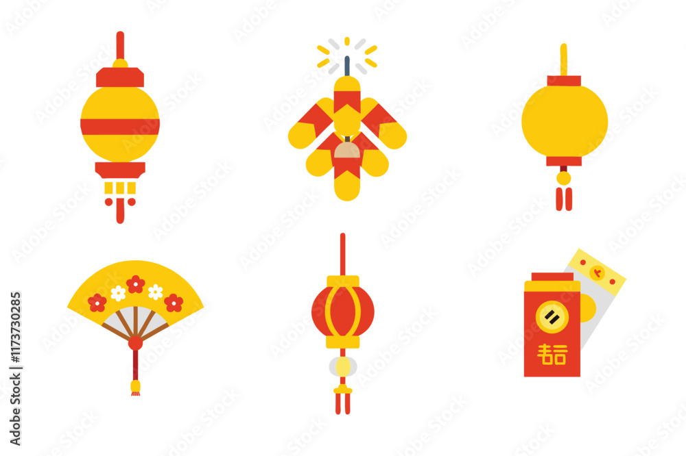 Chinese New Year Festival Icon Bundle Chinese New Year Festival Icon Bundle