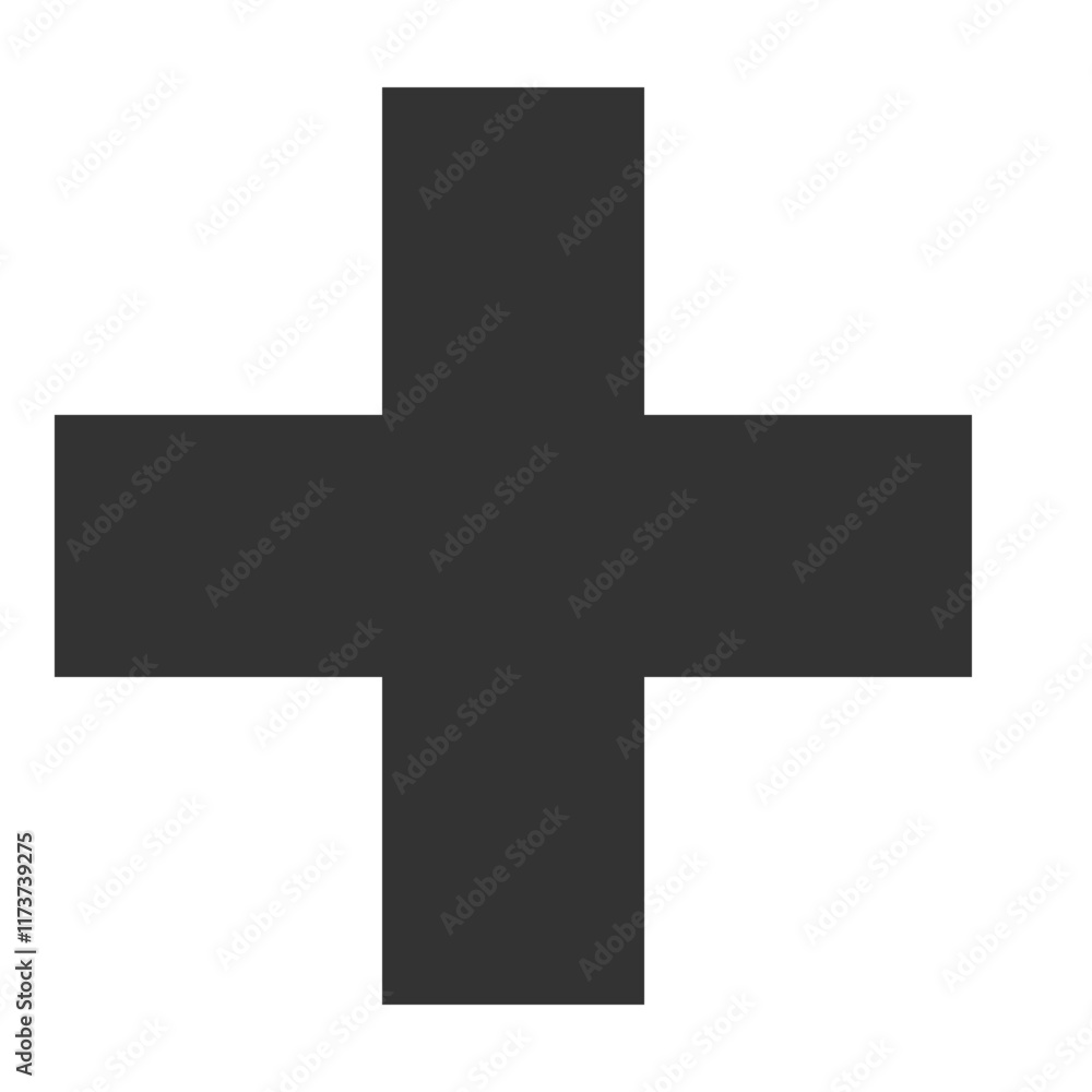 Fototapeta premium Vector EPS Black isometric shape graphic element