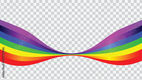 Rainbow vector illustration. Curved rainbow shapes background. vector eps10 photo