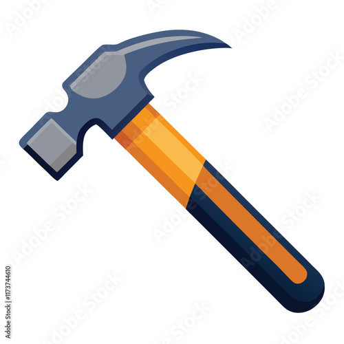 Hammer Vector Illustration - Cartoon Clipart & Line Art Design for Print .eps