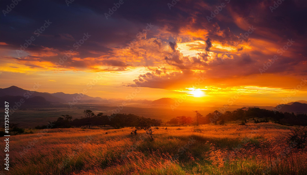 orange sky in a stunning afternoon orange sky in a stunning afternoon