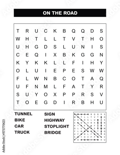 word search on the Road photo