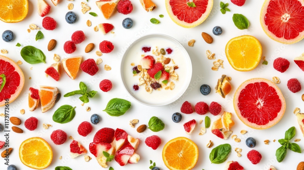 Fresh Ingredients for Healthy Milk Recipes Fresh Ingredients for Healthy Milk Recipes
