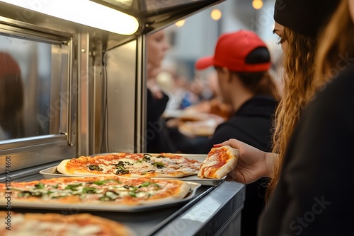 Fresh Pizza at Food Stall