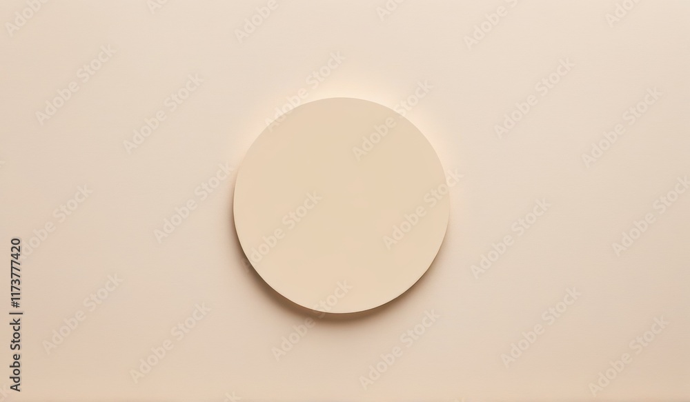 A minimalist image of a perfectly round, off-white disc against a neutral backdrop. A minimalist image of a perfectly round, off-white disc against a neutral backdrop.
