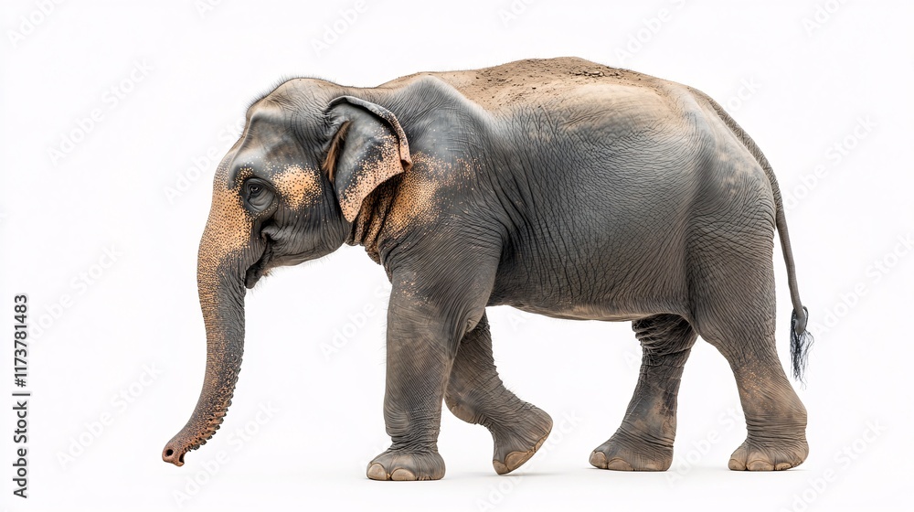 Fototapeta premium Elephants walk gracefully in a natural setting during daylight hours