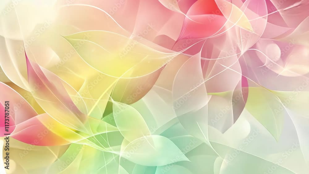 Vibrant pastel waves create dynamic flow in abstract motion art Vibrant pastel waves create dynamic flow in abstract motion art