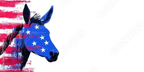 Fototapeta kuchenna patriotic donkey 