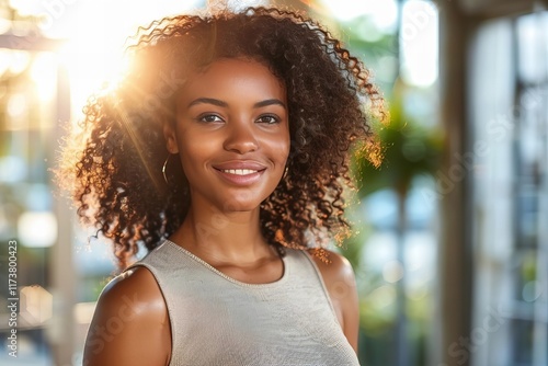 African American Female Executive Leading an Artificial Intelligence Business Team photo