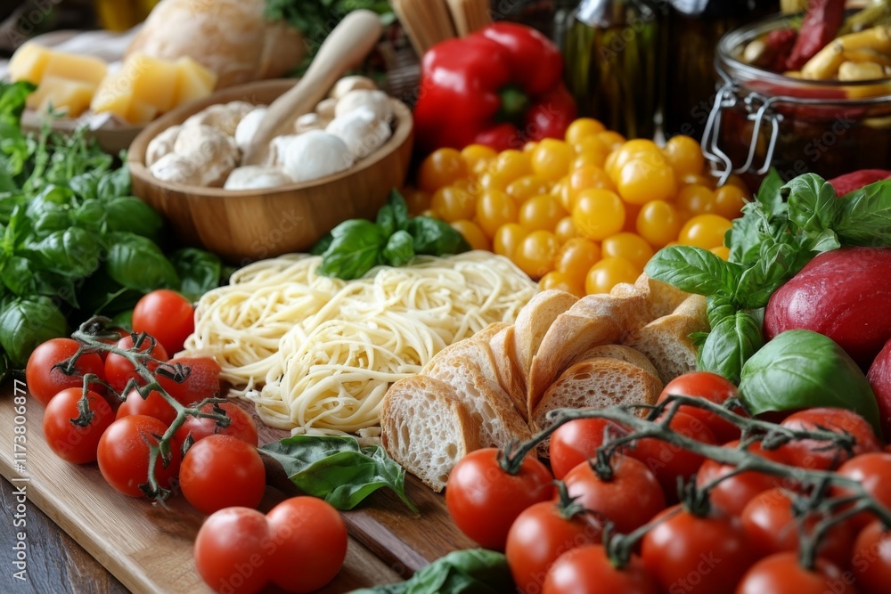 Assorted fresh vegetables on a rustic wooden table outdoors Assorted fresh vegetables on a rustic wooden table outdoors
