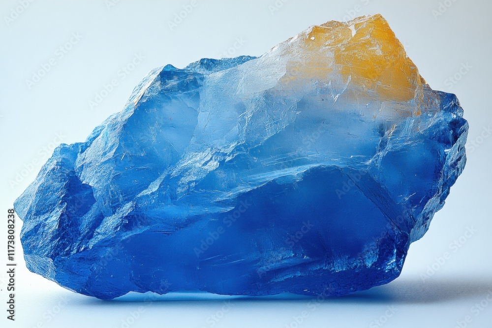 Obraz premium Blue and Gold Crystal Cluster