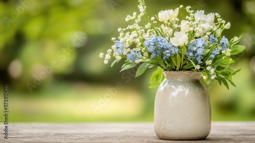 Wallpaper Mural Country side still life bouquet of wild flowers in a vase on window sill on blurred green background with copy space for valentine’s, mother’s day, birthday card Torontodigital.ca