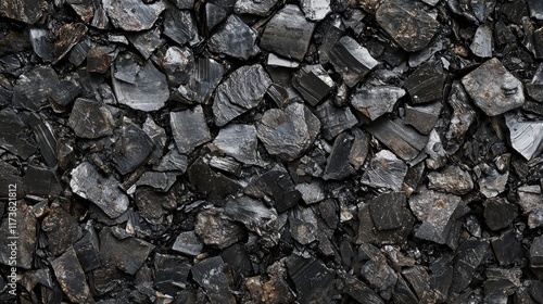 Wallpaper Mural Dark Obsidian Fragments: A Textured Black Stone Background Torontodigital.ca