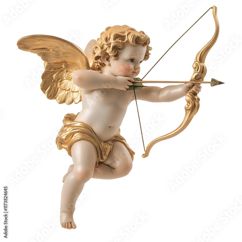 Vintage cupid statue.