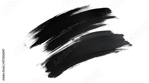 Fototapeta Naklejka Na Ścianę i Meble -  Black paint brush.