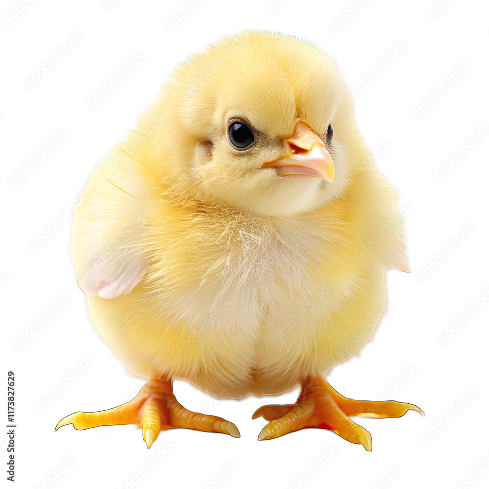 Obraz premium baby chicken isolated on white