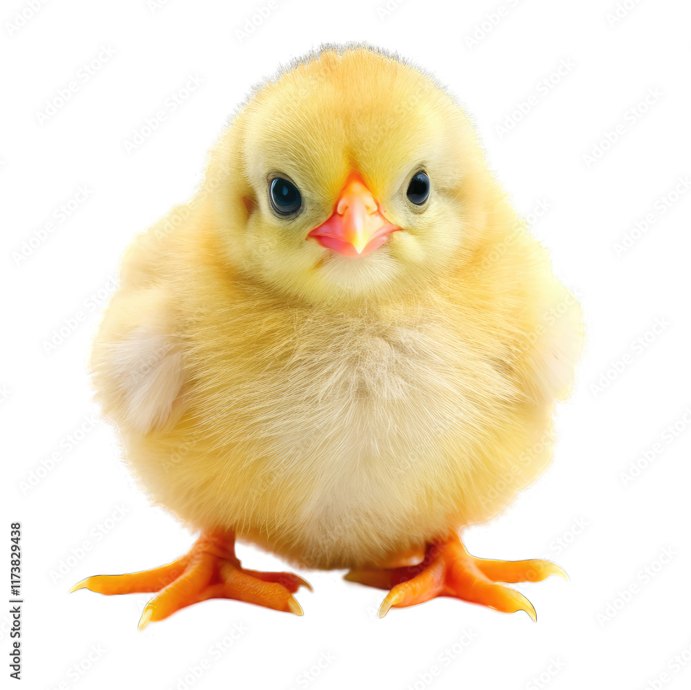 Obraz premium baby chicken isolated on white