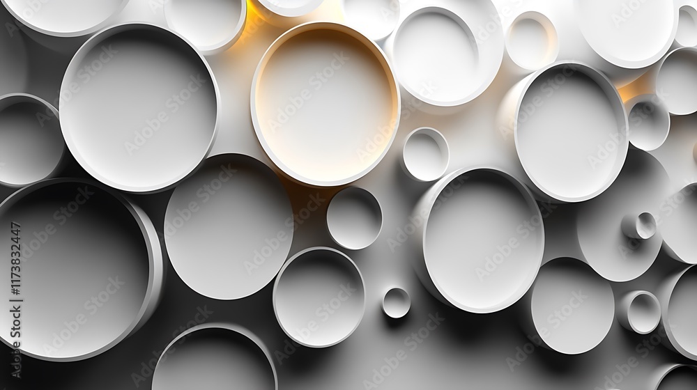 Abstract White Circles Background Design Abstract White Circles Background Design