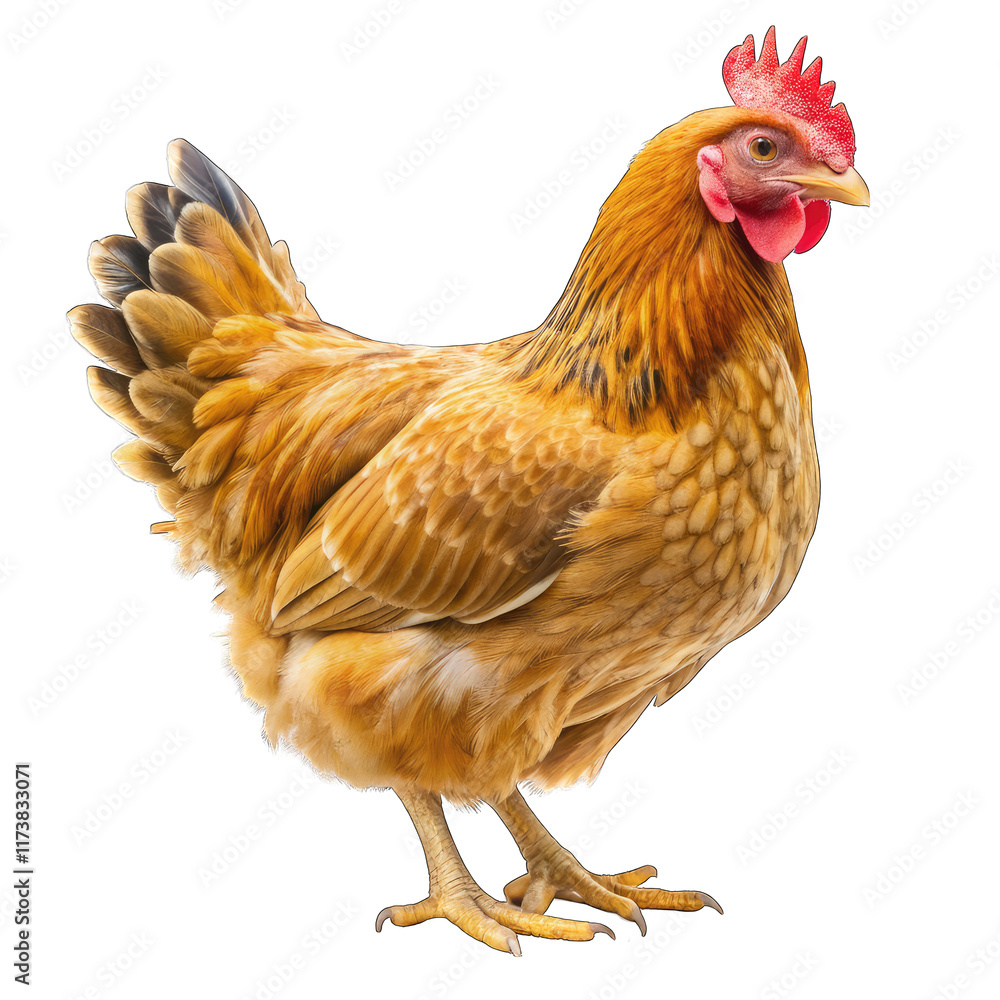 Fototapeta premium chicken isolated on white