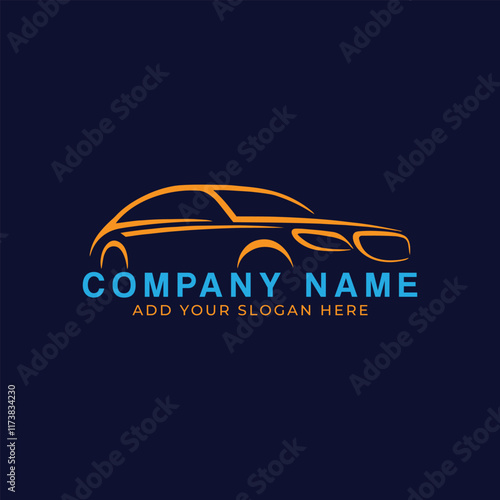 auto car logo design vector