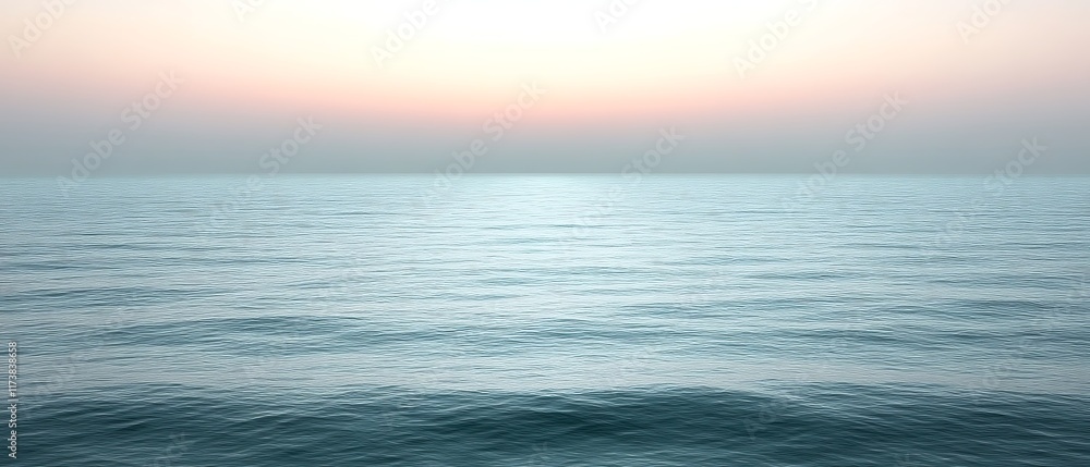 Obraz premium Calm ocean at sunset.