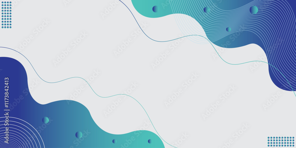 Obraz premium Abstract Colorful Modern blue gradient abstract with geometric background.