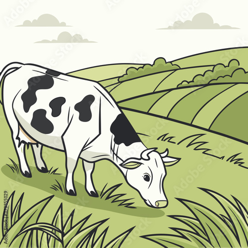 cow on the meadow