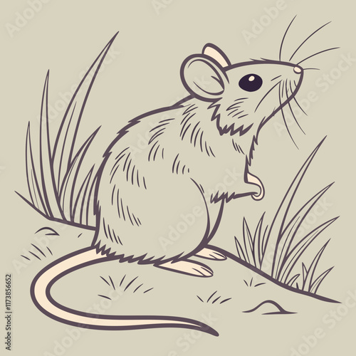 sketch of a mouse