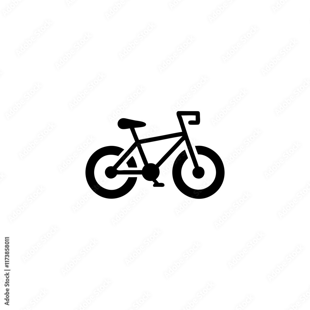 Fototapeta premium Mountain Bike icon on transparent background 