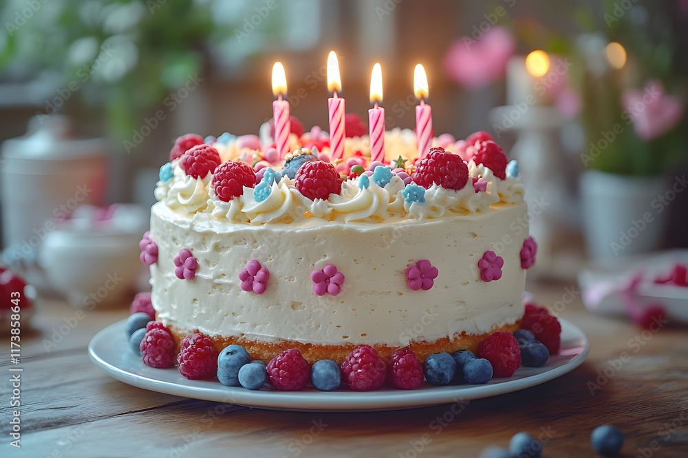 Decorative Birthday Cake Decorative Birthday Cake