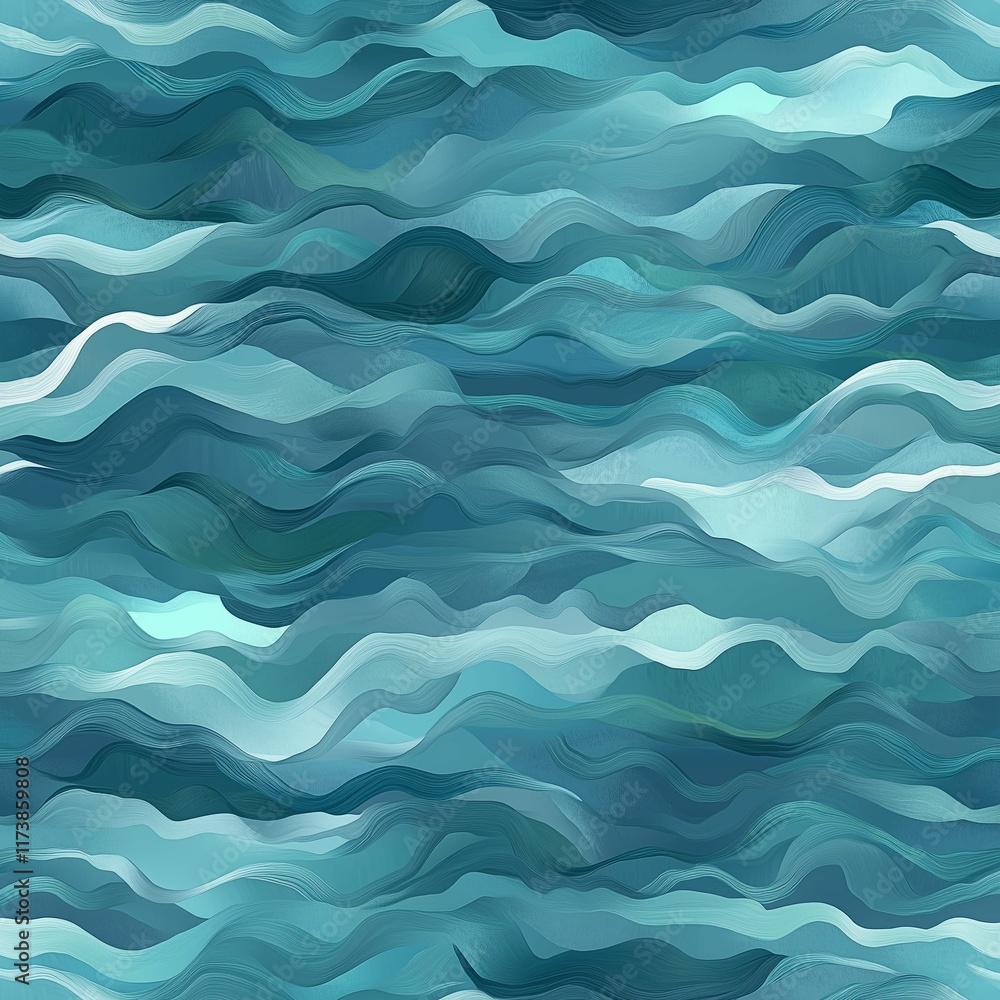Oceanic Waves Abstract Texture - AI Generated Oceanic Waves Abstract Texture - AI Generated