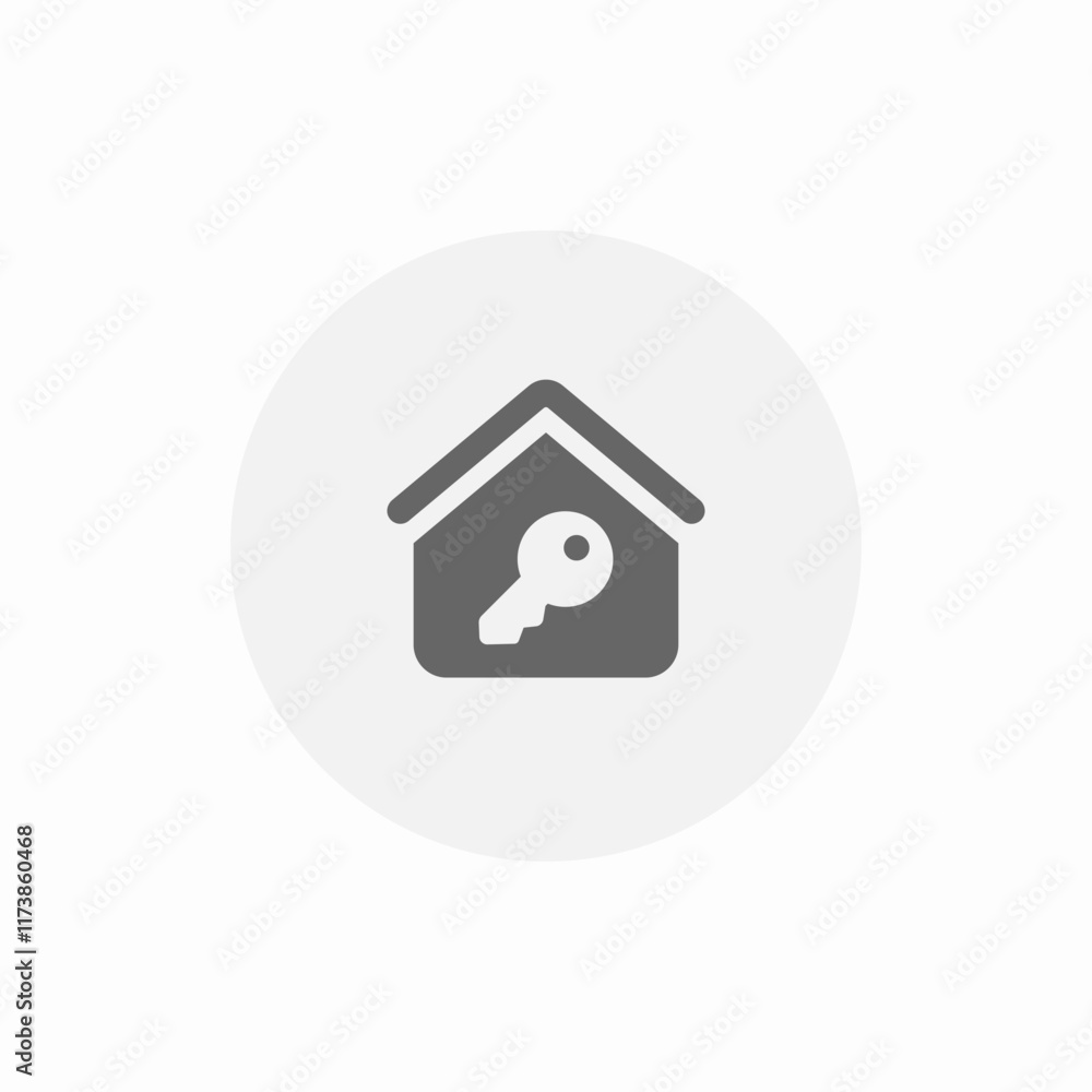 House key real estate icon vector sign House key real estate icon vector sign