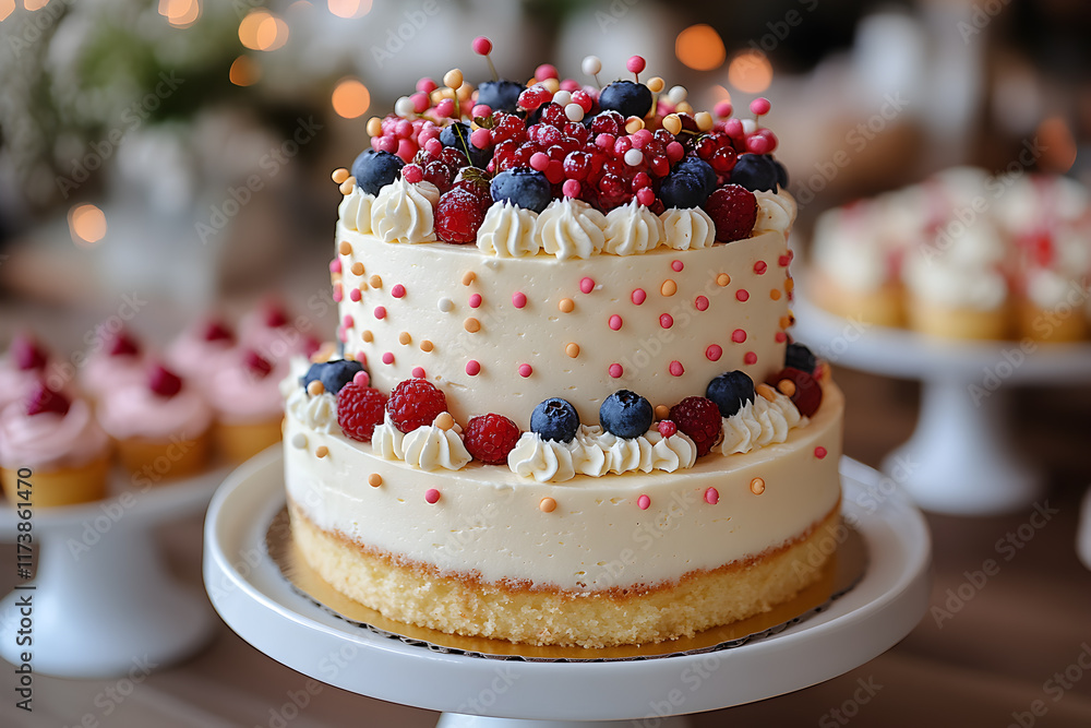 Decorative Birthday Cake Decorative Birthday Cake