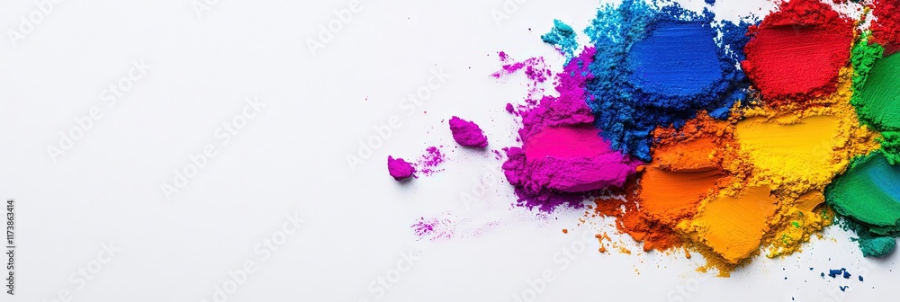 holi, copy space, minimalist, isolated on solid background holi, copy space, minimalist, isolated on solid background