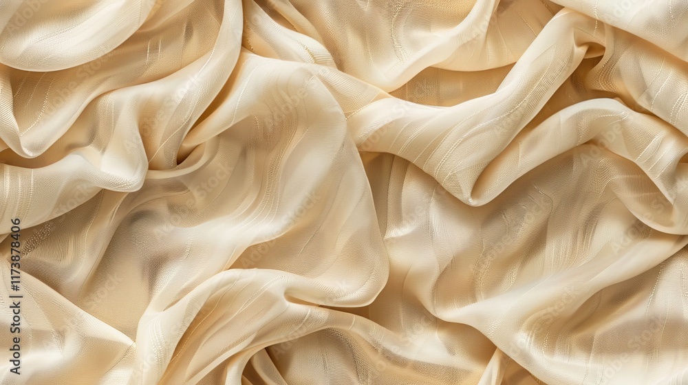 Mocha mousse color fabric displays soft texture and delicate folds, creating an inviting backdrop perfect for design projects and creative applications Mocha mousse color fabric displays soft texture and delicate folds, creating an inviting backdrop perfect for design projects and creative applications
