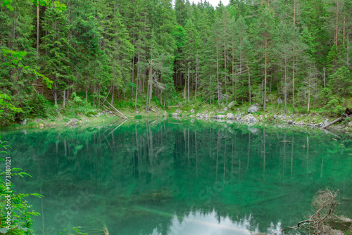 Nature around the Eibsee, Landscape in Bavaria, Germany. photo