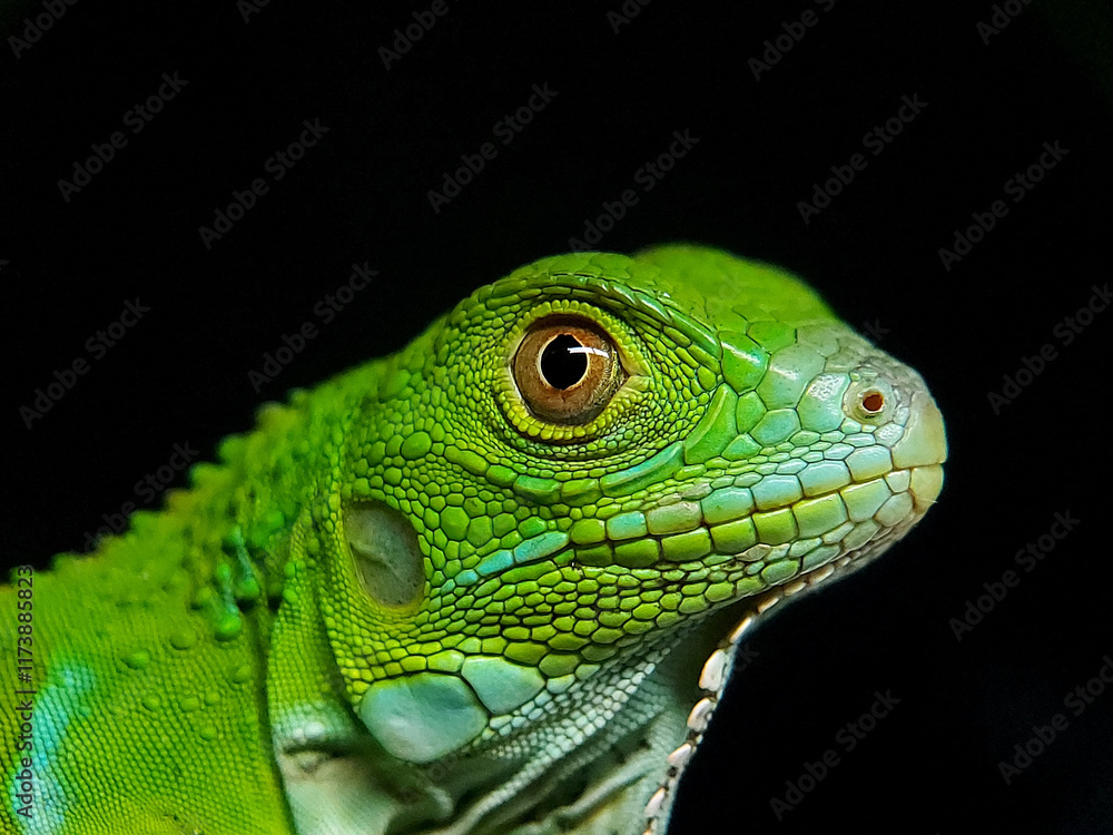 Obraz premium green iguana