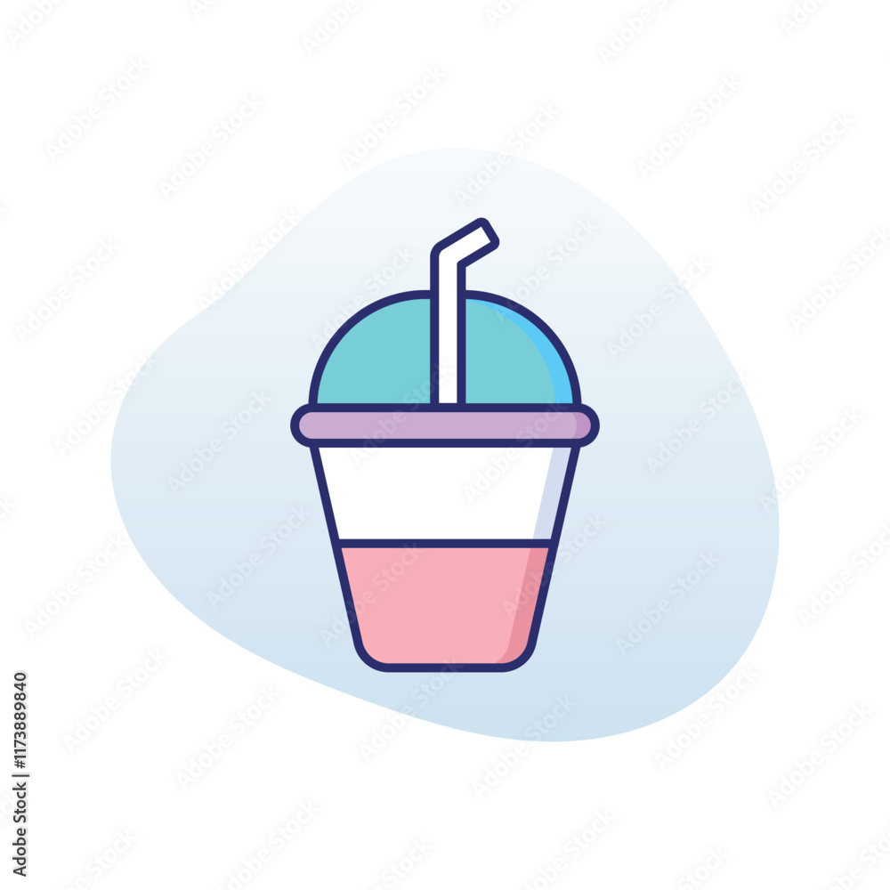 Slush Drink vector icon Slush Drink vector icon
