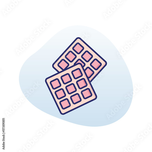 Waffles  vector icon