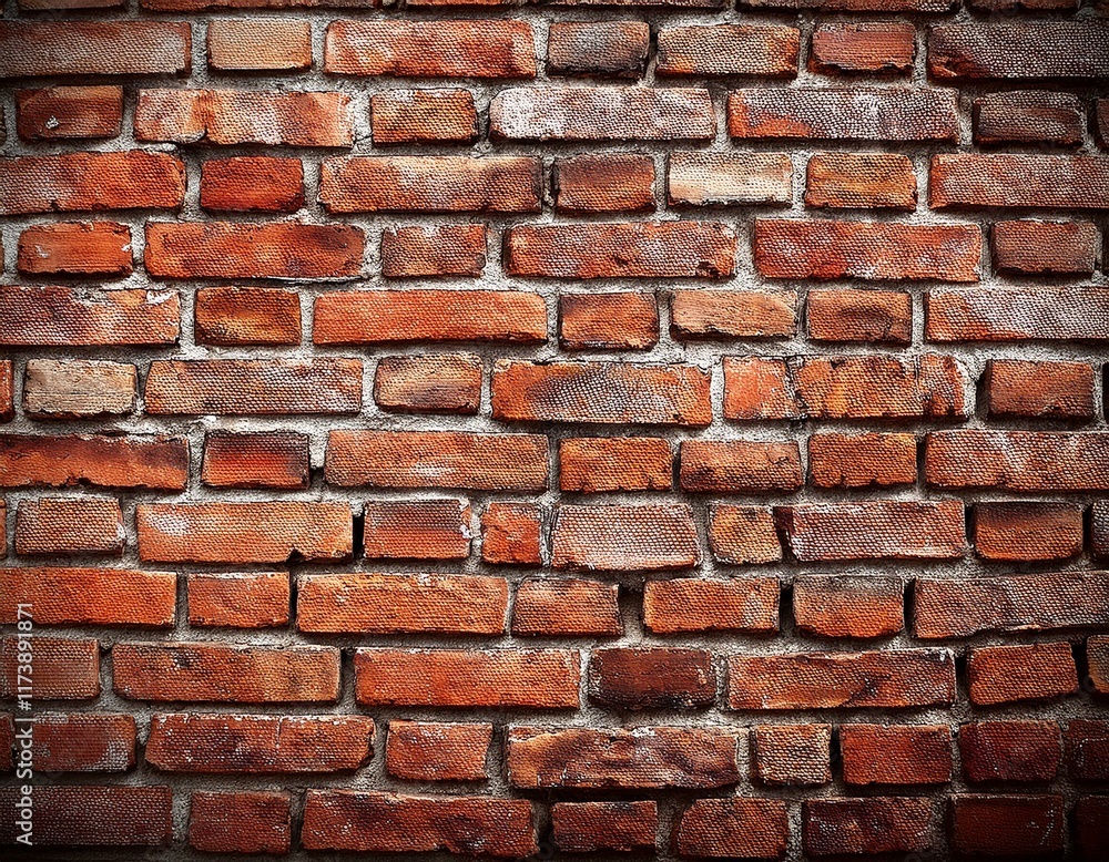 Fototapeta premium Fein gearbeitete Backsteinwand als dekorative Textur