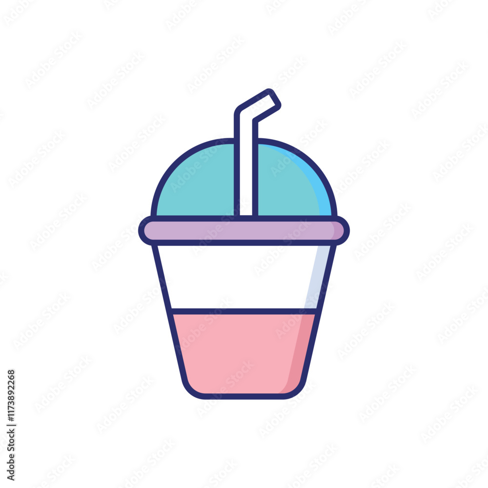 Slush Drink vector icon Slush Drink vector icon