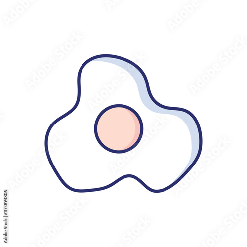 Fried Egg vector icon