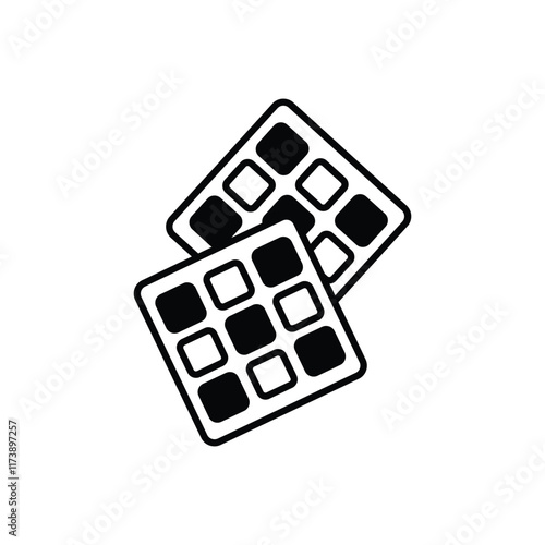 Waffles  vector icon