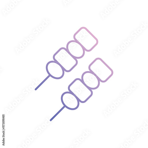 Skewer vector icon