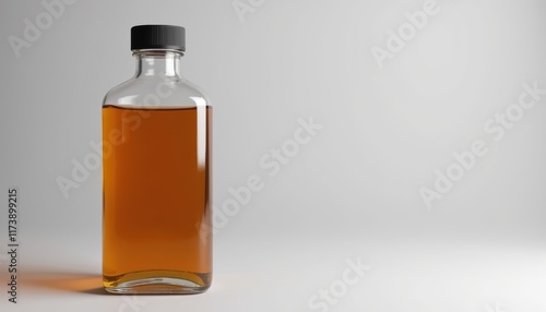 Wallpaper Mural Square glass bottle mockup with clean lines and realistic details, no people, neutral background, soft lighting with copy space Torontodigital.ca