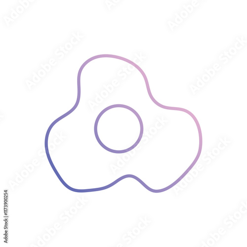 Fried Egg vector icon